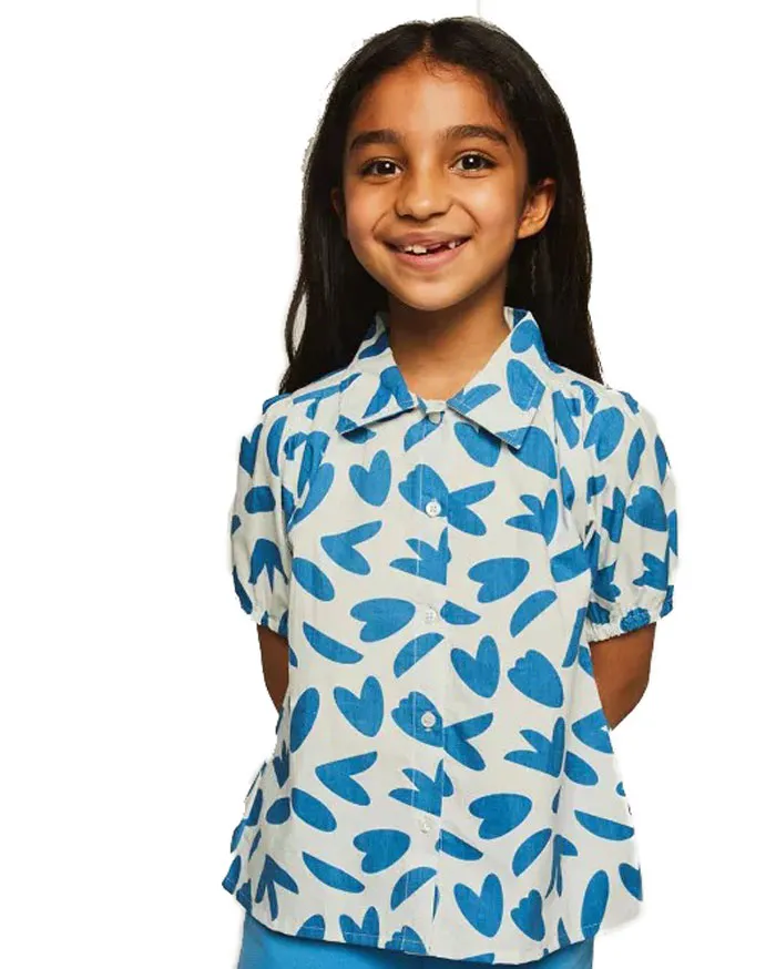 COMPANIA FANTASTICA - Sleeve girl's blouse 40003 Floral