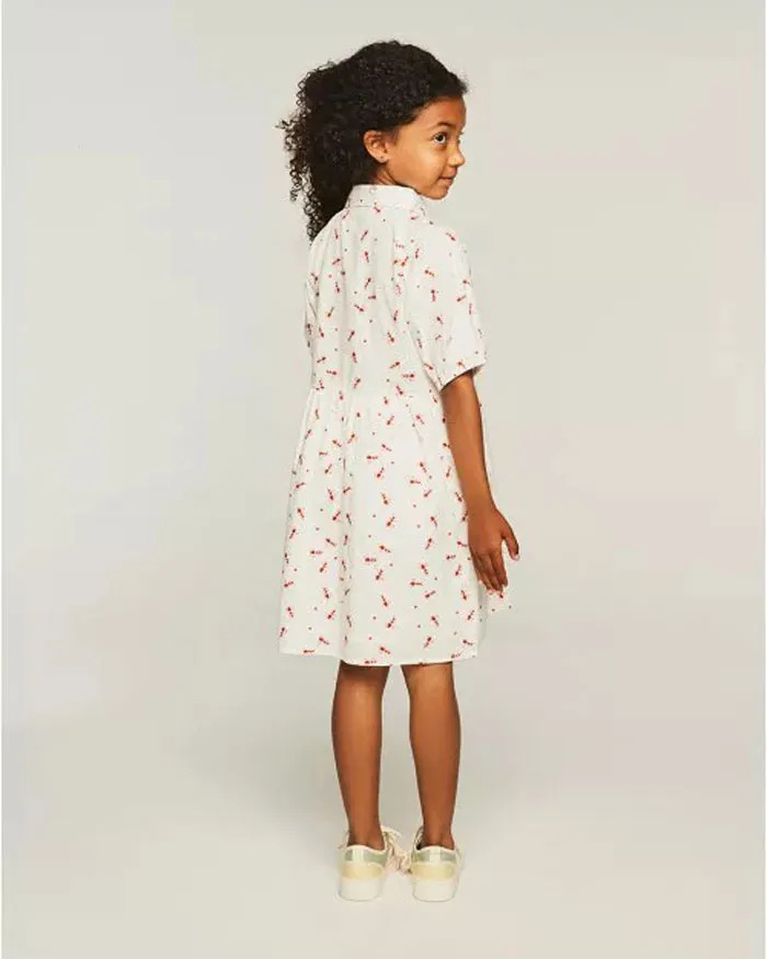 COMPANIA FANTASTICA - Girl's shirt dress 41002 White