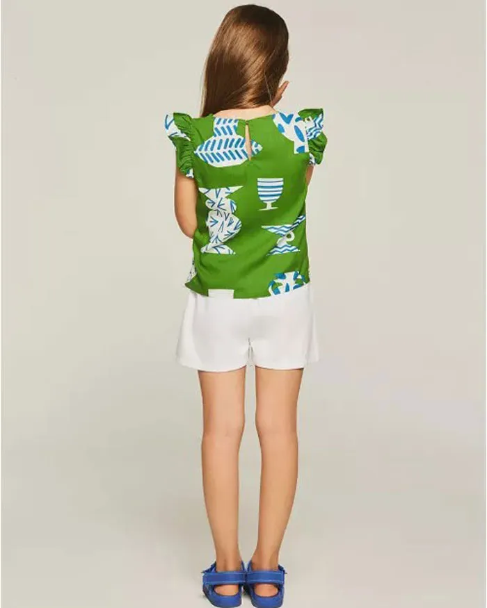 COMPANIA FANTASTICA - Girl's top 43003 Green