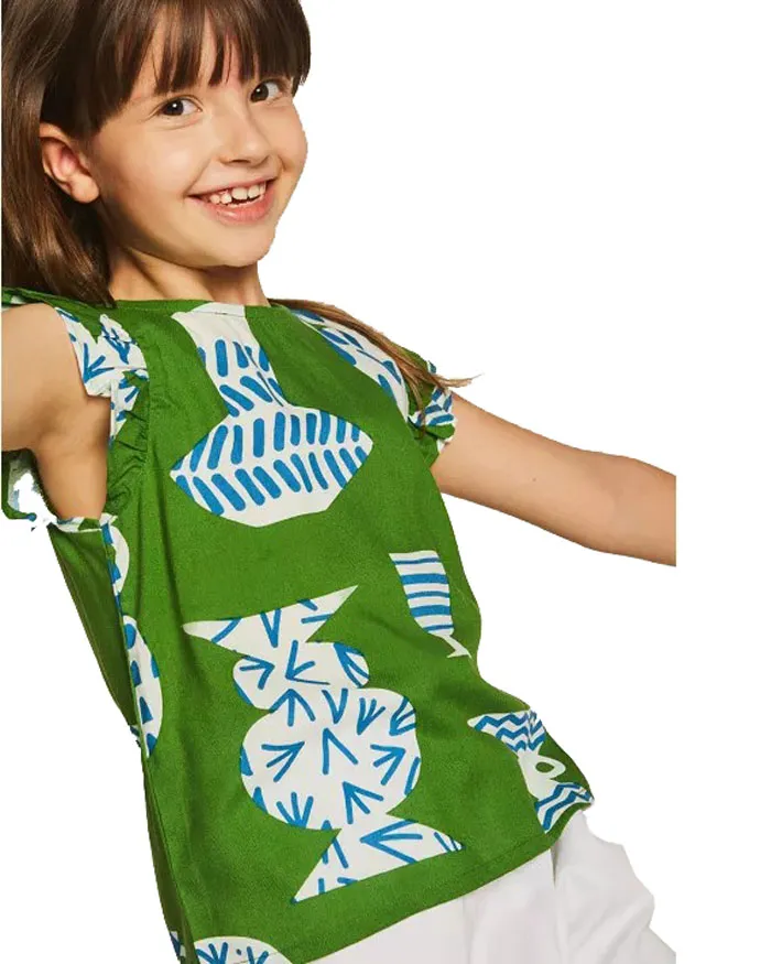 COMPANIA FANTASTICA - Girl's top 43003 Green