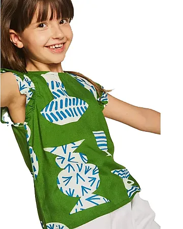 COMPANIA FANTASTICA - Girl's top 43003 Green
