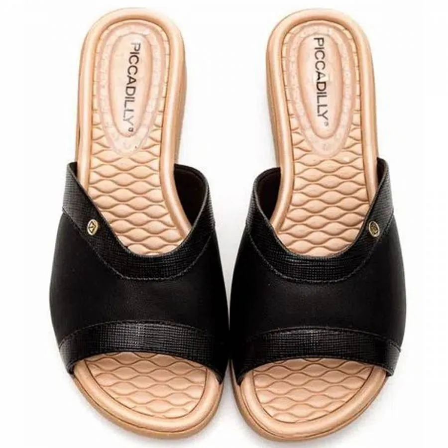 PICCADILLY - Γυναικεία Ανατομική Παντόφλα 561033 Μαύρο