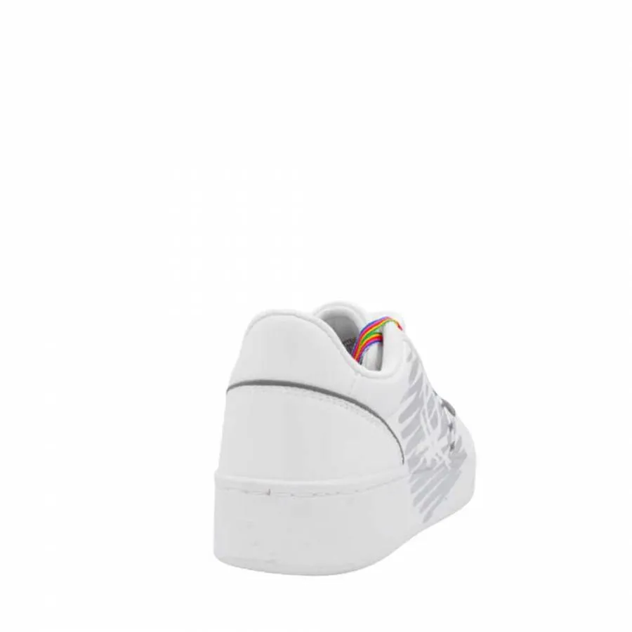 BENETTON - Γυναικείο sneaker BTW214221 White/Silver 1040