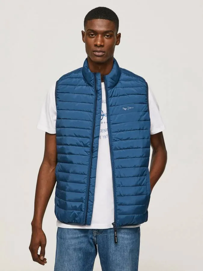 PEPE JEANS - Ανδρικό Γιλέκο Connel Gillet Solid PM402676 (574) Jarman