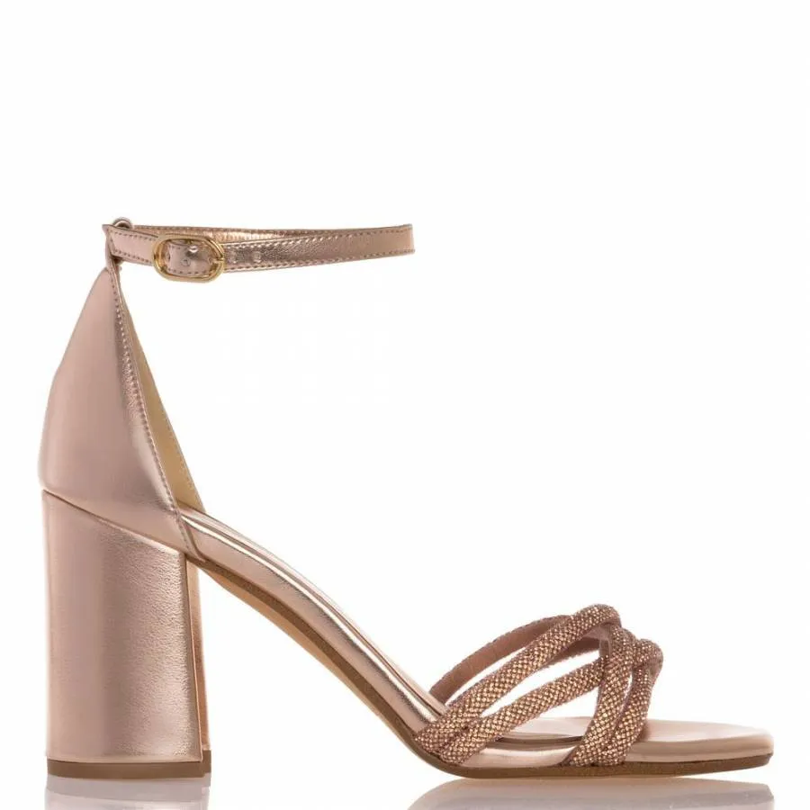 SANTE - Γυναικείο Πέδιλο 23-225-07 Ροζ Χρυσό