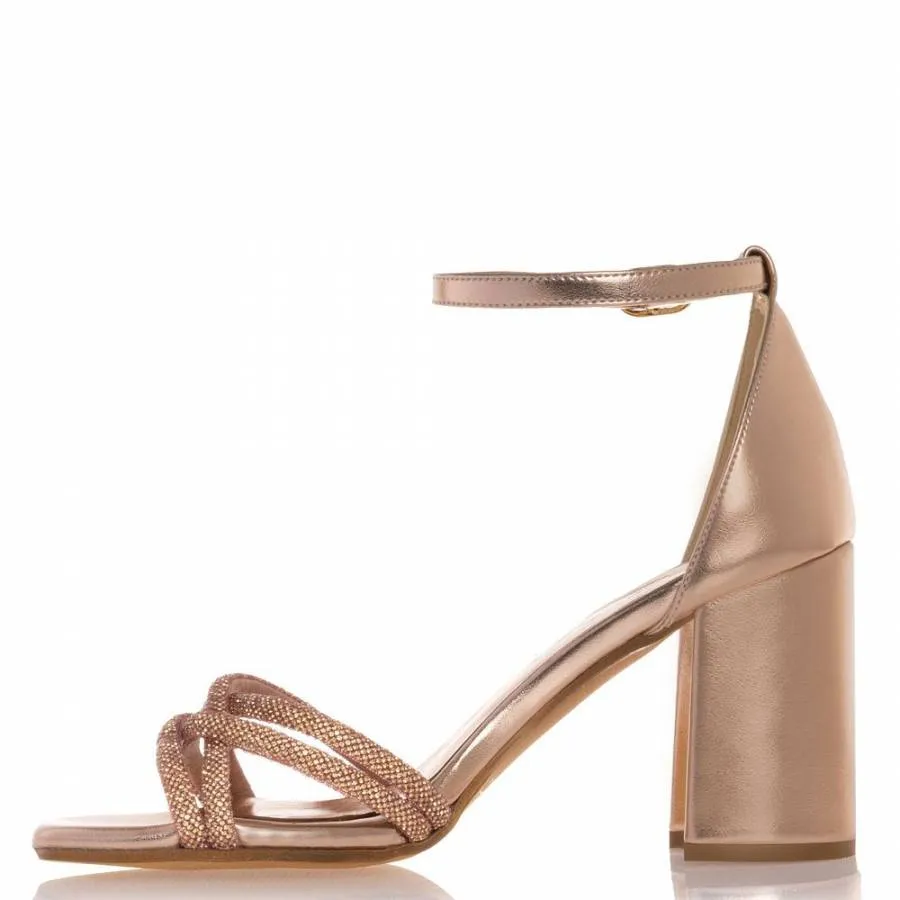 SANTE - Γυναικείο Πέδιλο 23-225-07 Ροζ Χρυσό