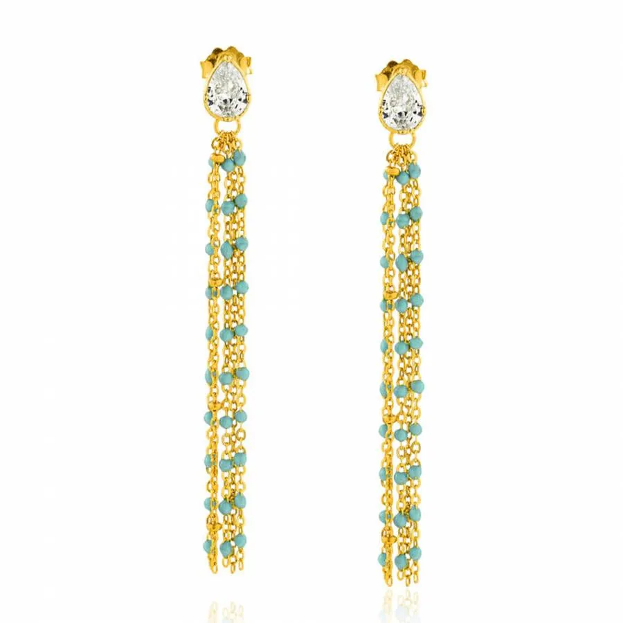 GREGIO - Γυναικεία Σκουλαρίκια Simple Me GES65663 Χρυσό