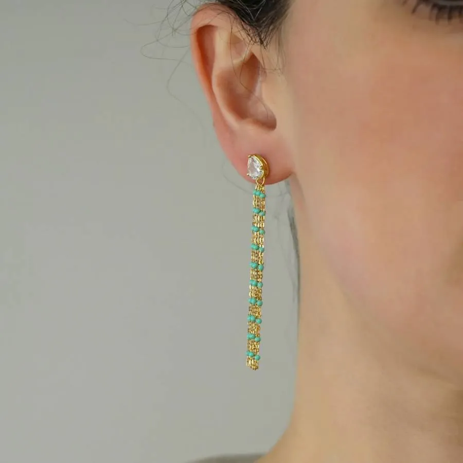 GREGIO - Γυναικεία Σκουλαρίκια Simple Me GES65663 Χρυσό