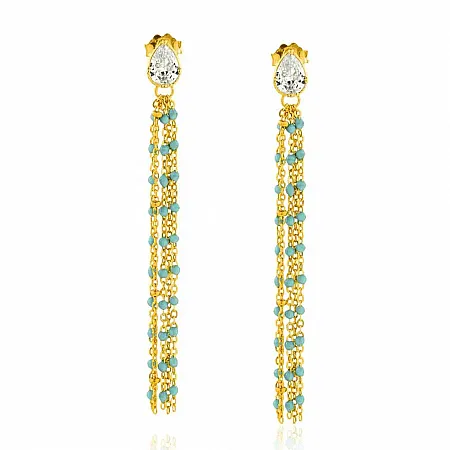 GREGIO - Γυναικεία Σκουλαρίκια Simple Me GES65663 Χρυσό