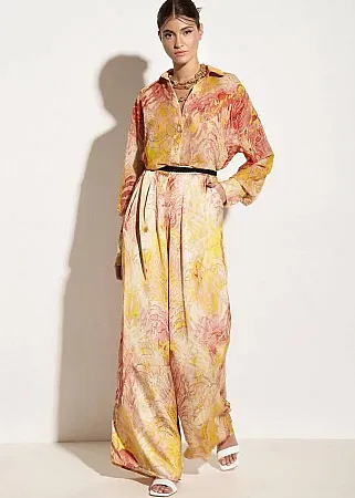 IRAIDA ETHEREAL - Γυναικείο Παντελόνι Solis Satin Pants Print