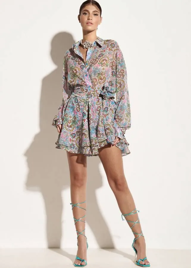 IRAIDA ETHEREAL - Γυναικεία Φούστα Sindra Wrap Mini Skirt Print