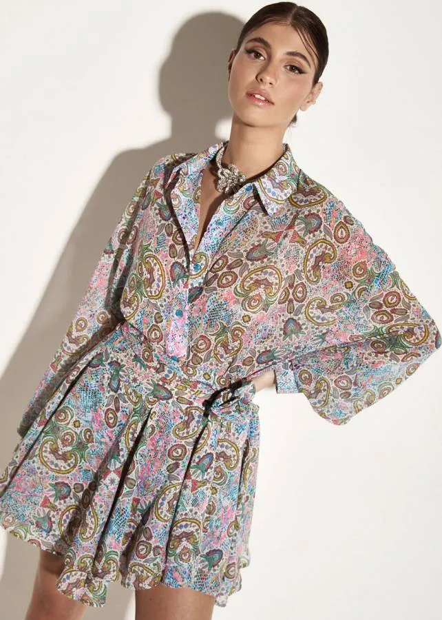 IRAIDA ETHEREAL - Γυναικεία Φούστα Sindra Wrap Mini Skirt Print