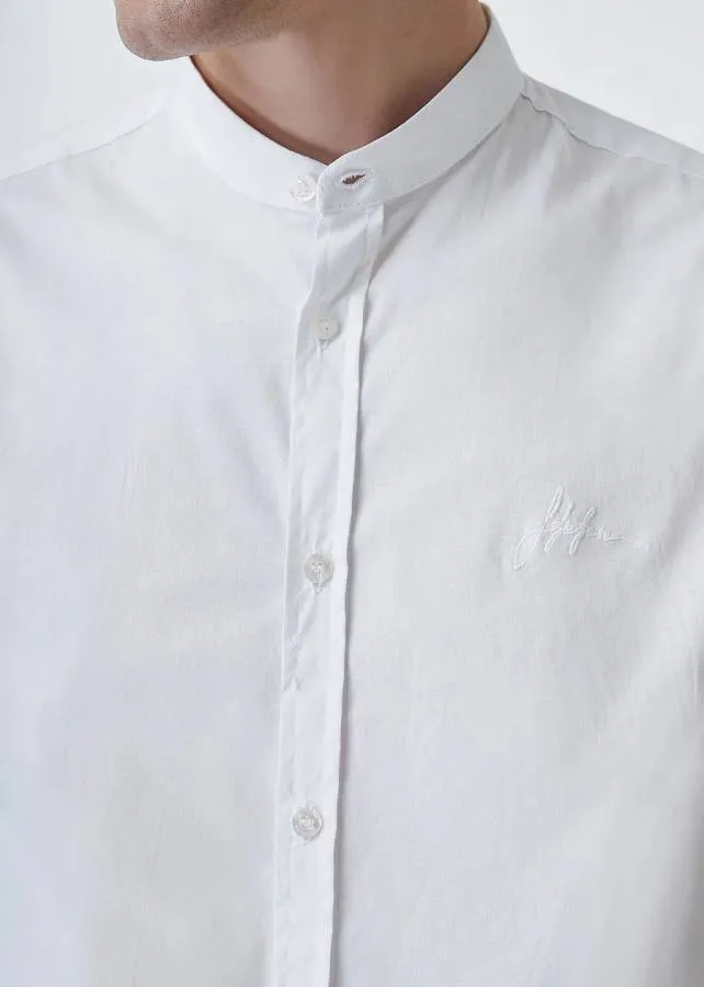 STEFAN - Ανδρικό Πουκάμισο Signature Mao Shirt 9032 Λευκό