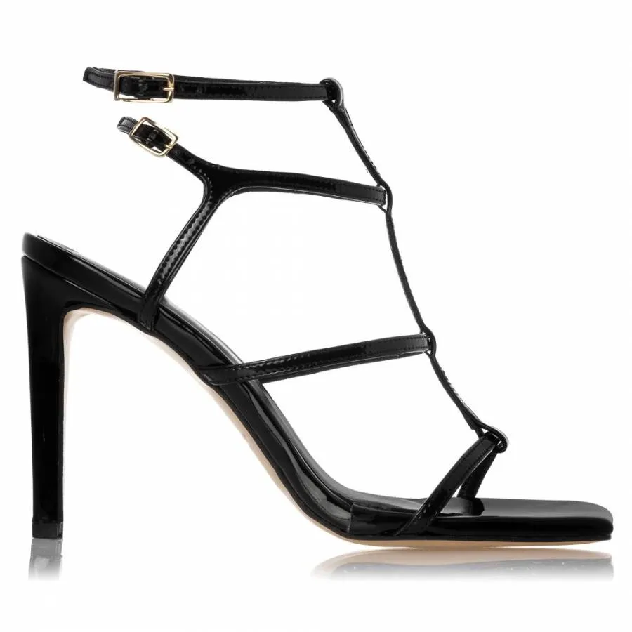 SANTE - Πέδιλο με τακούνι 10εκ SKU-24-259-01 μαύρο