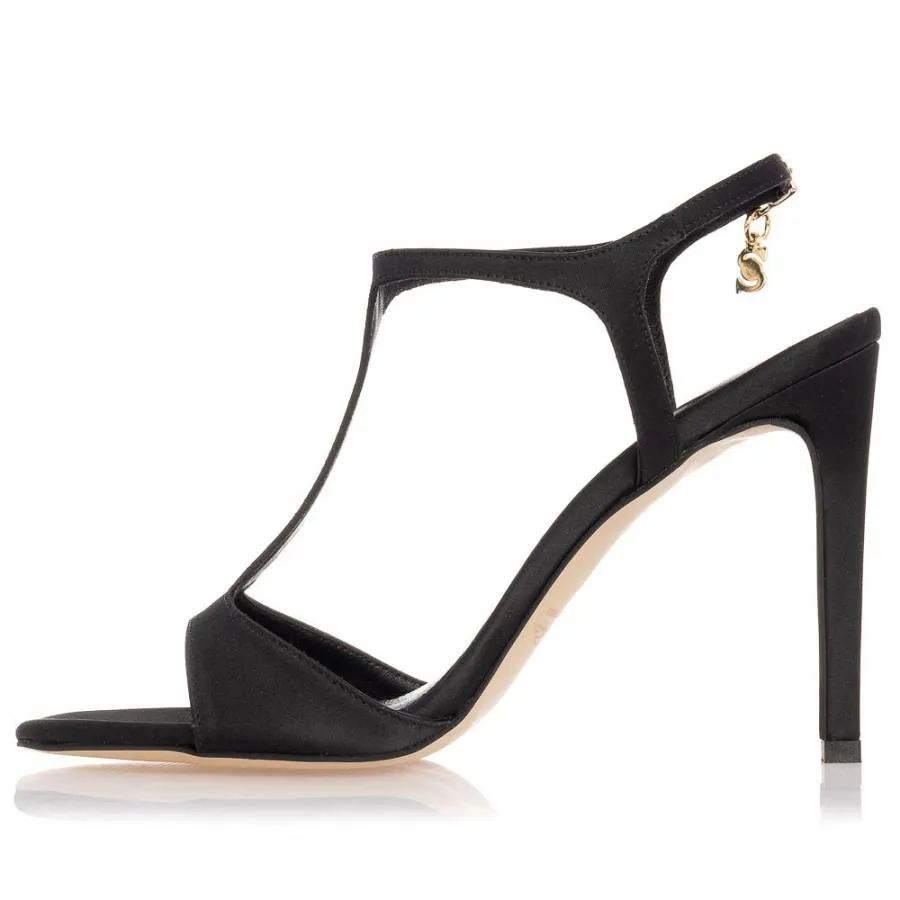 SANTE - Πέδιλο με τακούνι 10εκ SKU-24-256-01 μαύρο