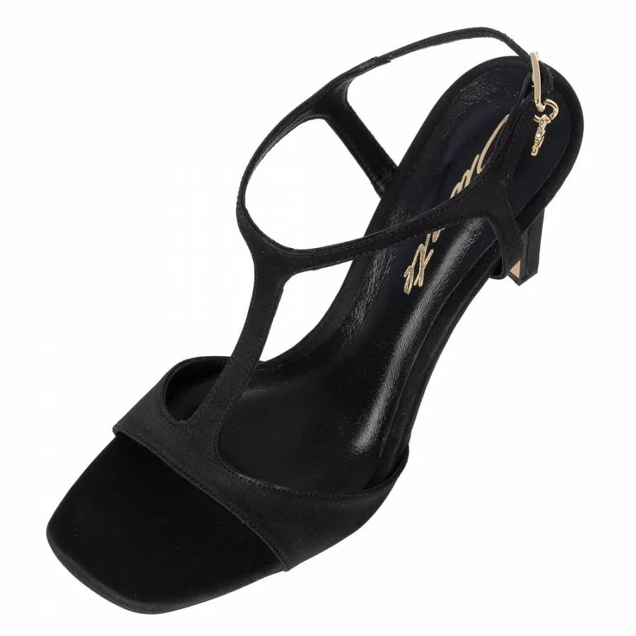 SANTE - Πέδιλο με τακούνι 10εκ SKU-24-256-01 μαύρο