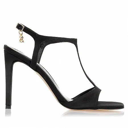 SANTE - Πέδιλο με τακούνι 10εκ SKU-24-256-01 μαύρο