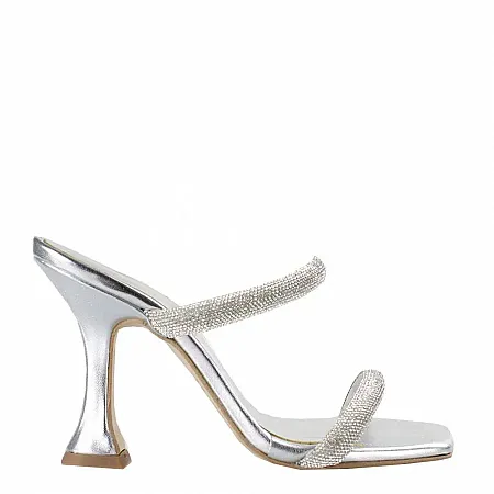 SANTE - Γυναικείο Mule 24-293-10 Ασημί