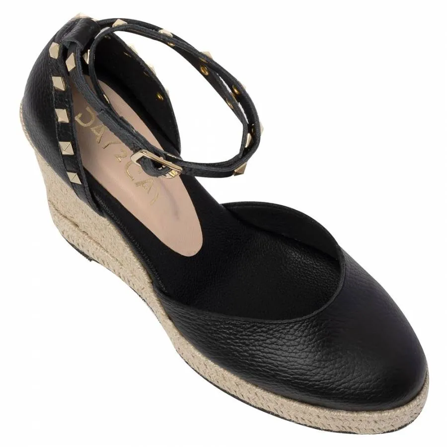 SANTE - Γυναικείο Day2Day espadrilles με μπαρέτα 11 εκ SKU-24-165-01 μαύρο