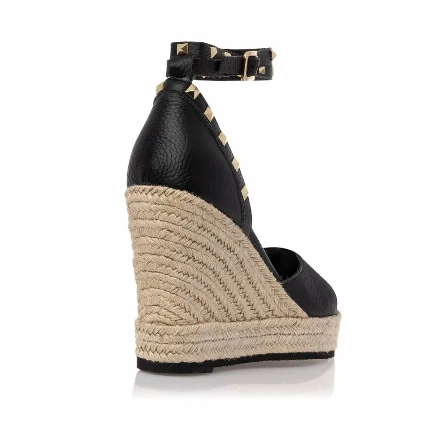 SANTE - Γυναικείο Day2Day espadrilles με μπαρέτα 11 εκ SKU-24-165-01 μαύρο