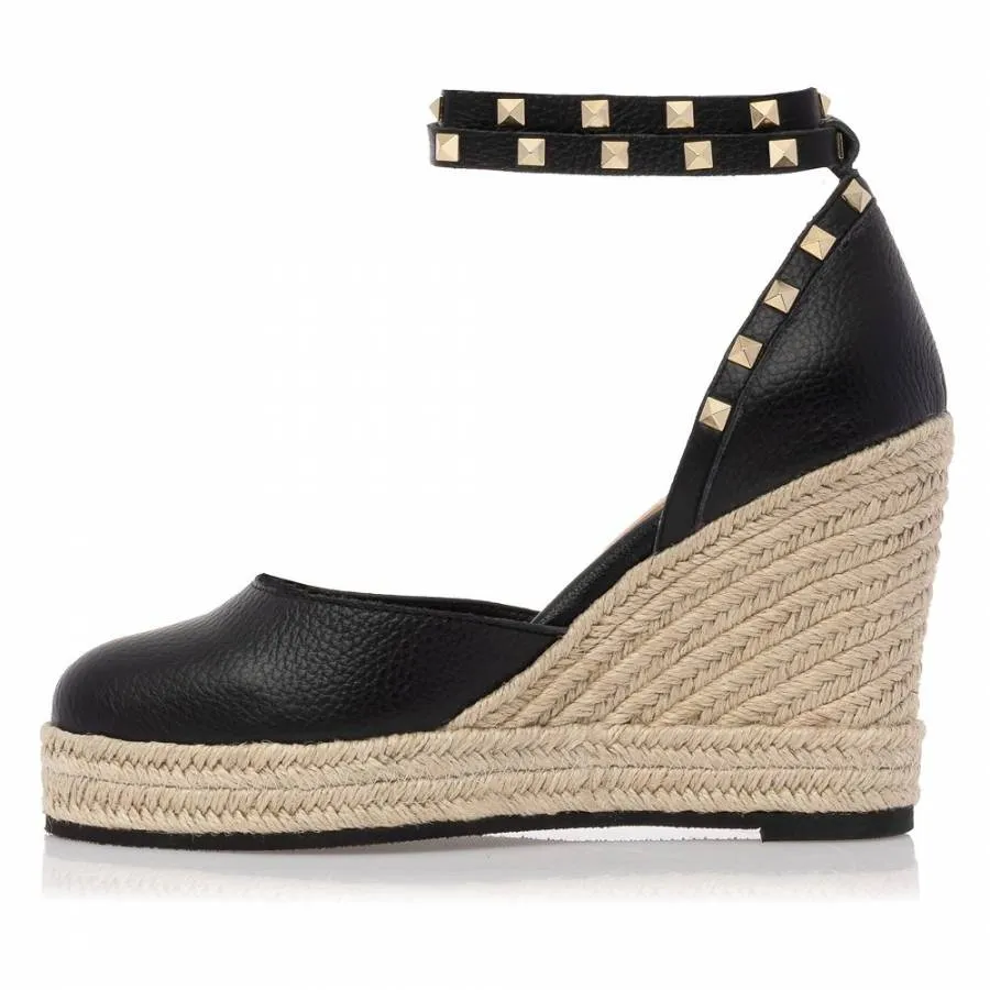 SANTE - Γυναικείο Day2Day espadrilles με μπαρέτα 11 εκ SKU-24-165-01 μαύρο