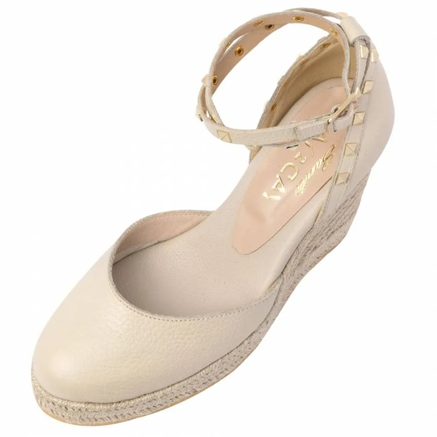 SANTE - Γυναικείο Day2Day espadrilles με μπαρέτα 11 εκ SKU-24-165-16 off white