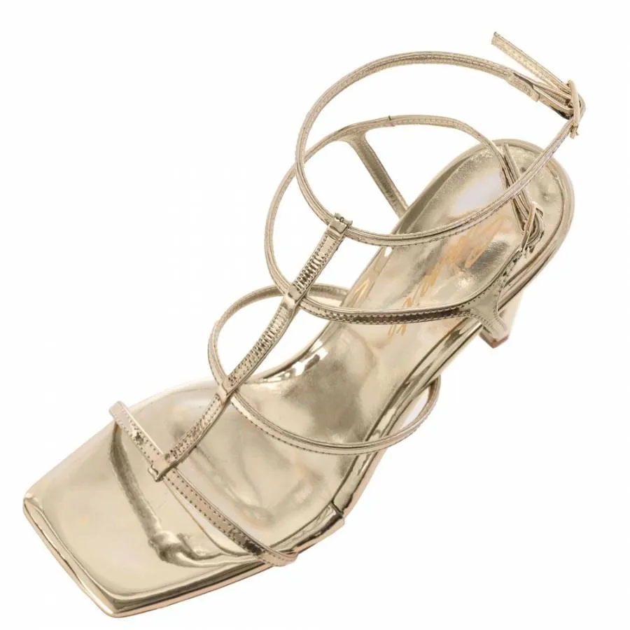 SANTE - Γυναικείο πέδιλο 9 εκ με άνετη φόρμα SKU-24-259-20 χρυσό