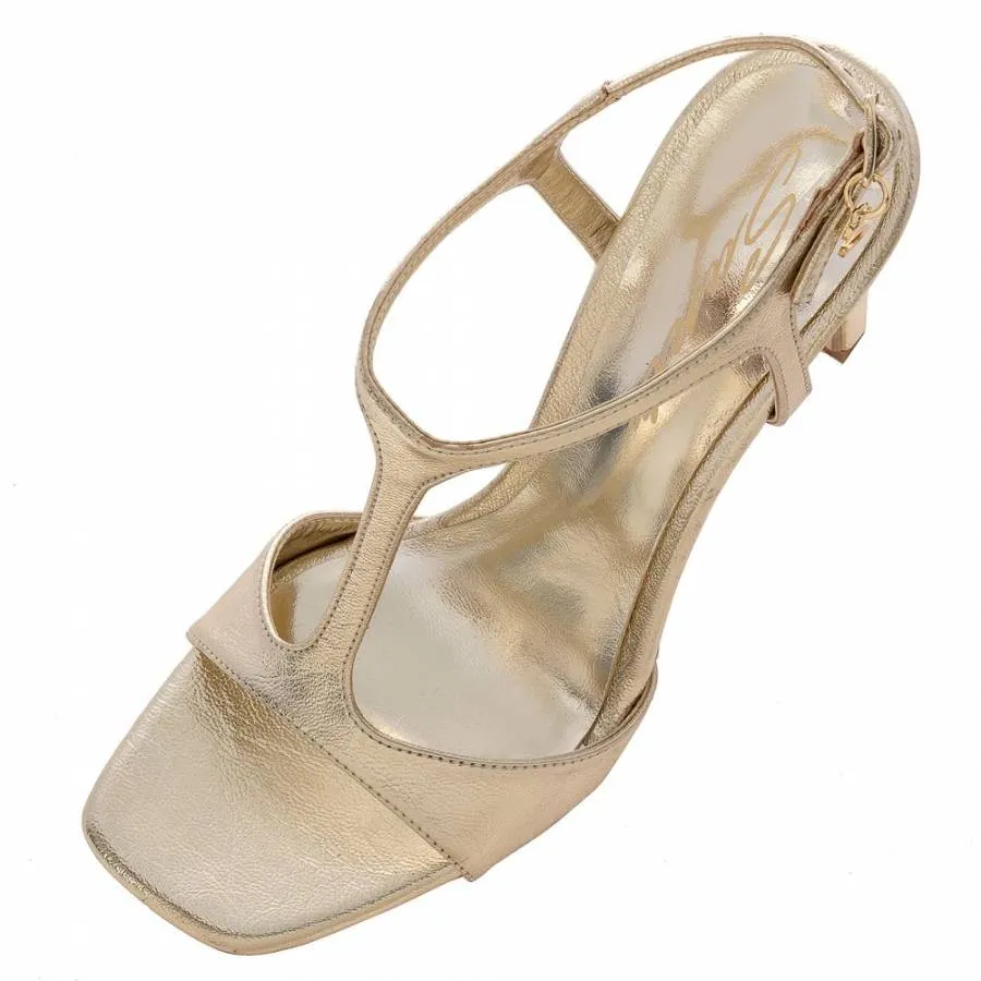 SANTE - Γυναικείο πέδιλο με ιδιαίτερα άνετη φόρμα 10 εκ SKU-24-256-20 χρυσό