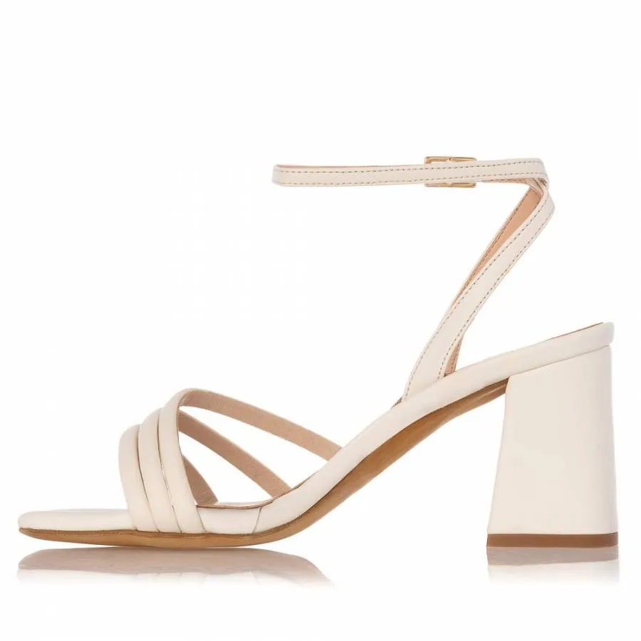 SANTE - Γυναικείο πέδιλο με άνετη φόρμα 7 εκ SKU-24-238-16 off white