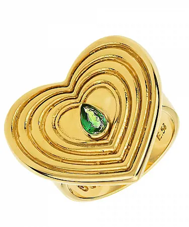 GREGIO - VASSIA KOSTARA Δαχτυλίδι από επιχρυσωμένο Ασήμι 925 VK63633