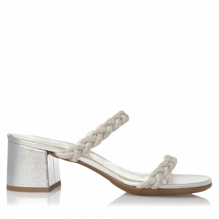 SANTE - Γυναικείο πέδιλο Sante Sandals Silver 24-419-10