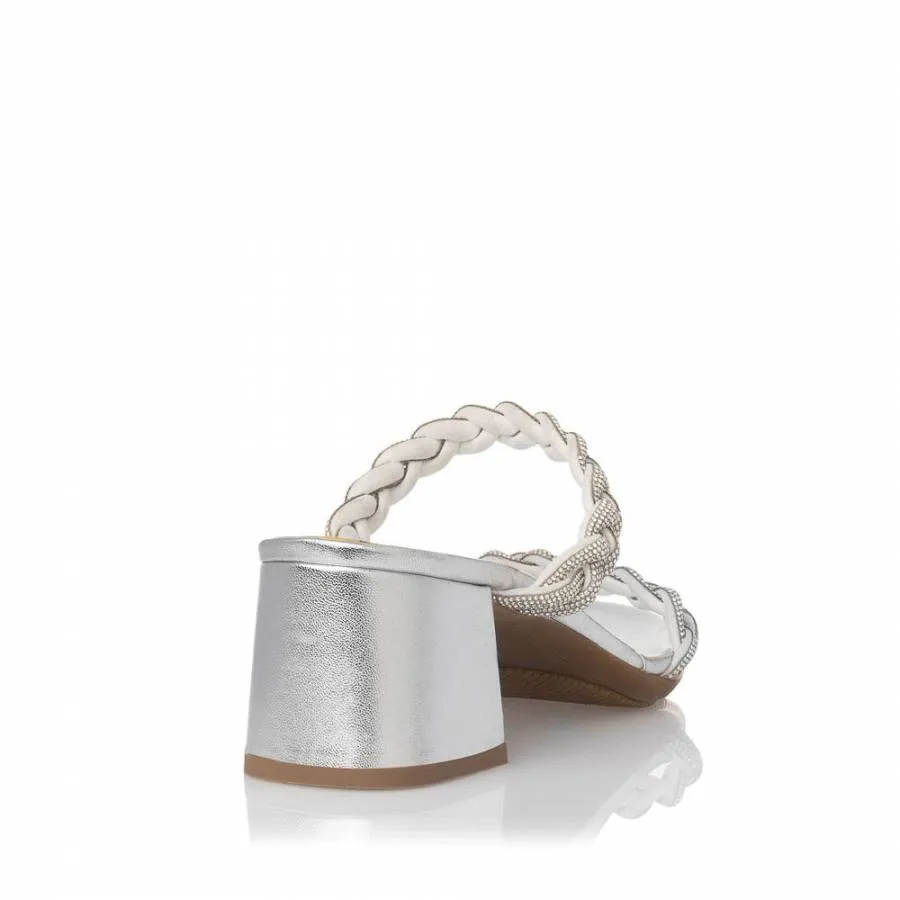 SANTE - Γυναικείο πέδιλο Sante Sandals Silver 24-419-10