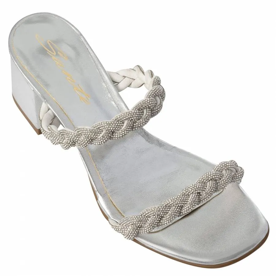 SANTE - Γυναικείο πέδιλο Sante Sandals Silver 24-419-10