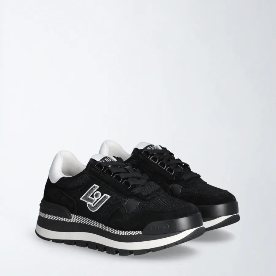 LIU JO - Γυναικείο sneaker Brighty mesh platform BA3119PX02722222 Black