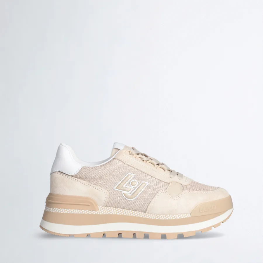 LIU JO - Γυναικείο sneaker Brighty mesh platform BA3119PX02701127 Sand