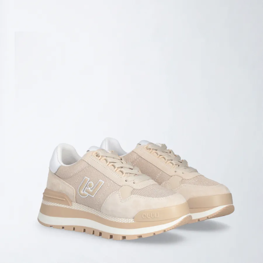 LIU JO - Γυναικείο sneaker Brighty mesh platform BA3119PX02701127 Sand