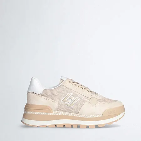 LIU JO - Γυναικείο sneaker Brighty mesh platform BA3119PX02701127 Sand