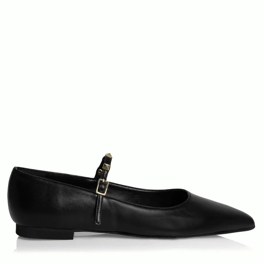 SANTE - Γυναικείο πέδιλο Flat 24-704-01 Black