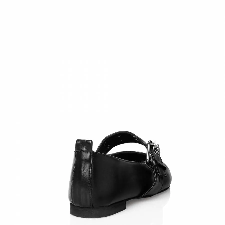 SANTE - Γυναικείο πέδιλο Flat 24-705-01 Black