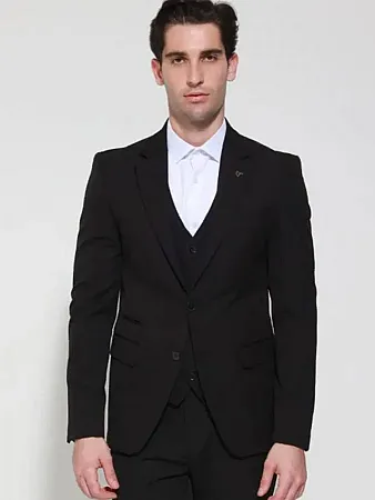 TRESOR - Ανδρικό σακάκι 1484 μαύρο