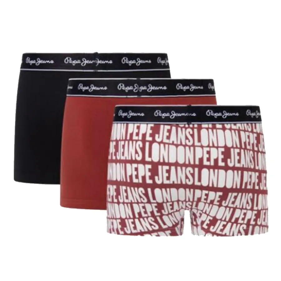 PEPE JEANS - Ανδρικά εσώρουχα SOLID TK 3P PMU11103 (298) Bordeux Red