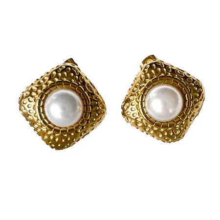 ALMYNOMA - Γυναικεία σκουλαρίκια BRICKLANE Gold