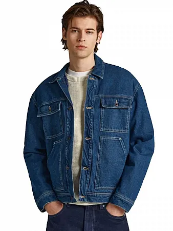 PEPE JEANS - Ανδρικό μπουφάν YOUNG RECLAIM PM402816 (000) Denim