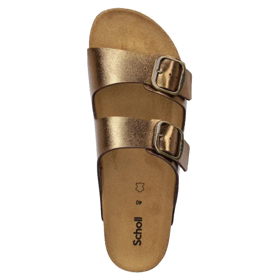 SCHOLL - Γυναικείες παντόφλες JOSEPHINE F321681010 Bronze
