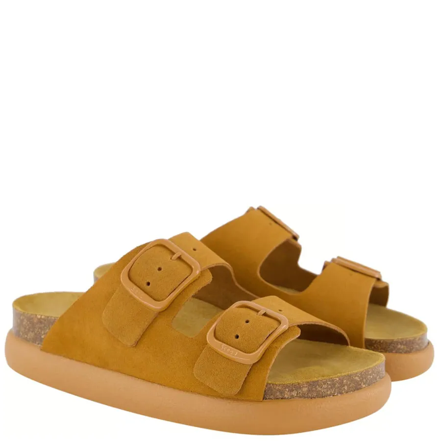 SCHOLL - Γυναικείες παντόφλες NOELLE CHUNKY F322491175 Cognac