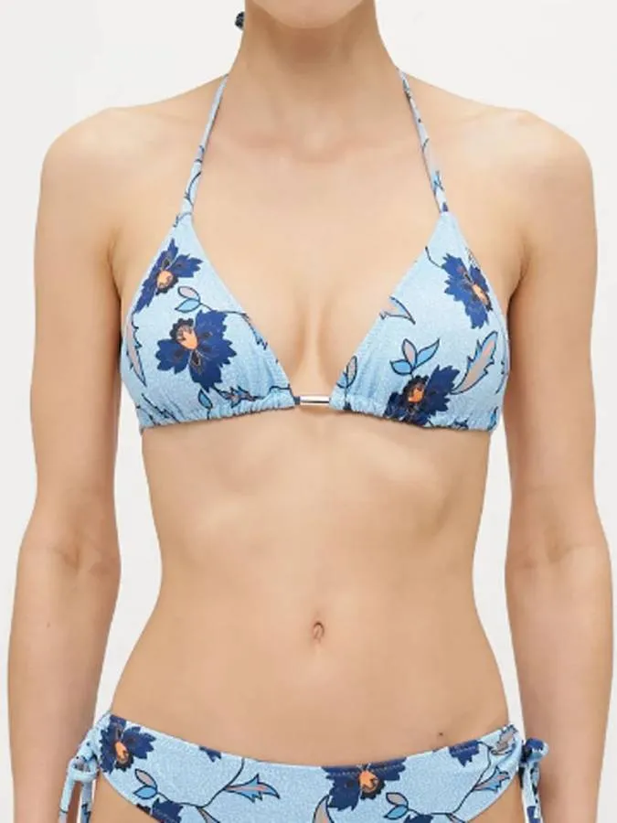PEPE JEANS - Γυναικείο bikini top FKL FLOWER TR TOP PLB10563 (513) Sky Blue