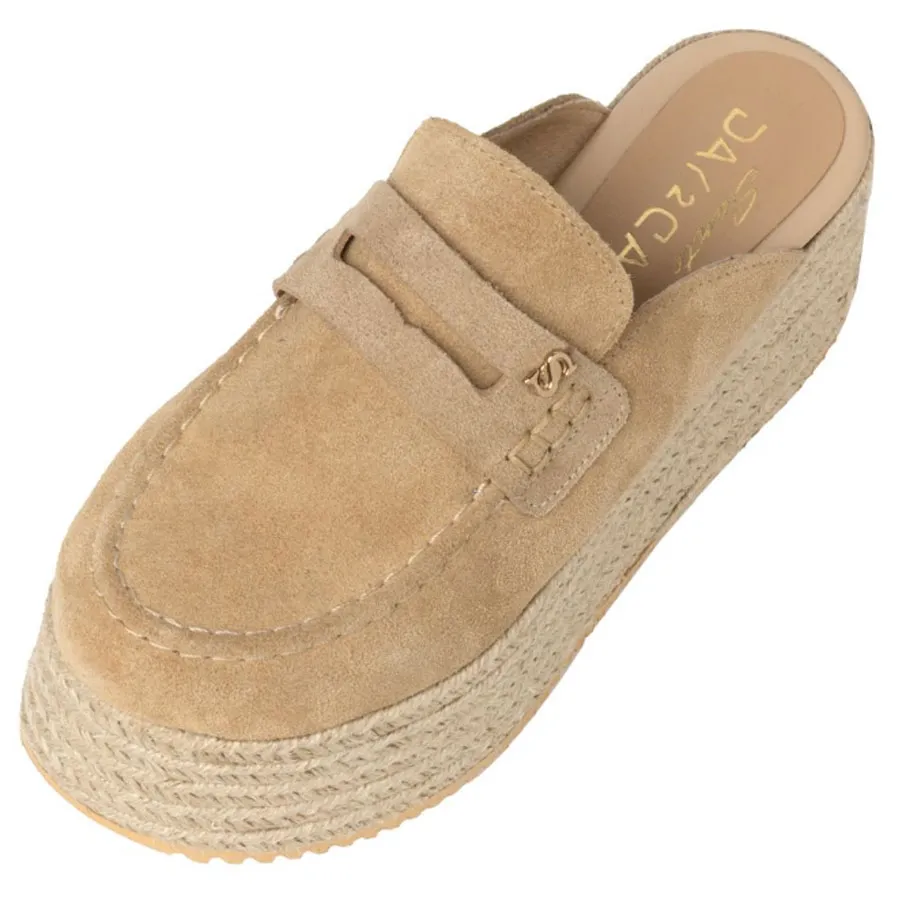 SANTE -  Γυναικείες πλατφόρμες Sante D2D Leather Collection 25-163-63 Μπέζ