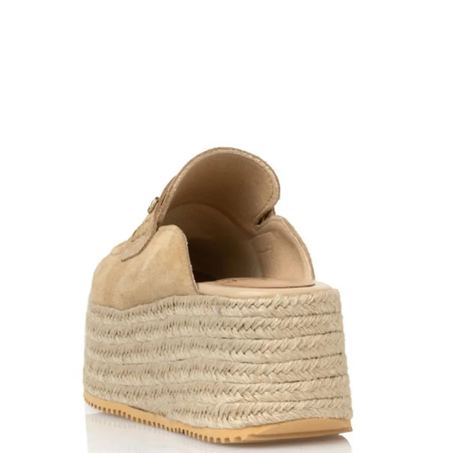 SANTE -  Γυναικείες πλατφόρμες Sante D2D Leather Collection 25-163-63 Μπέζ