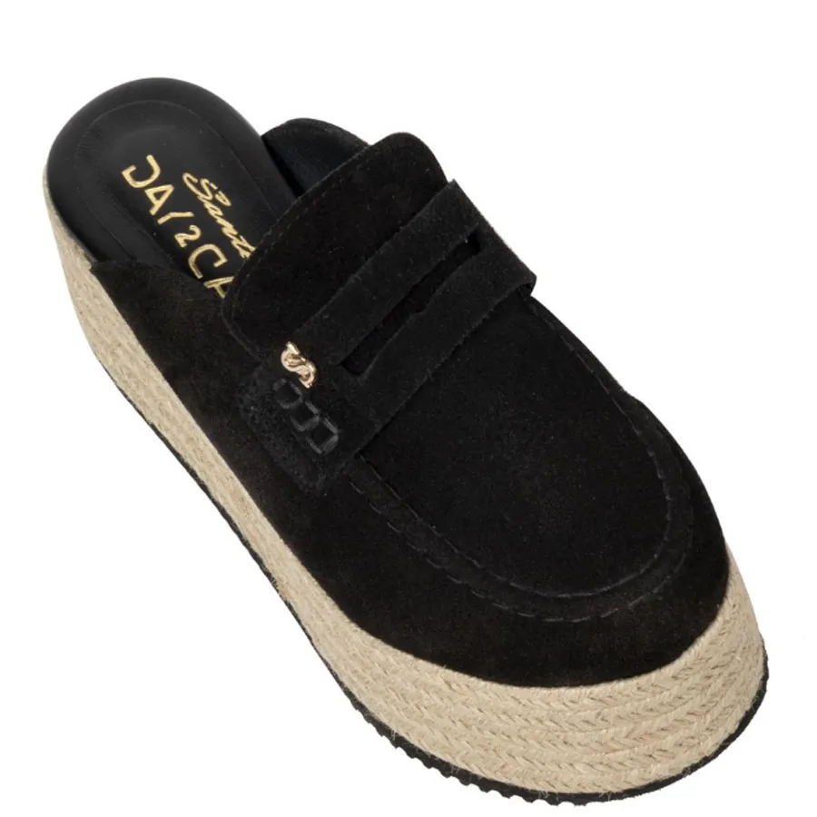 SANTE - Γυναικείες πλατφόρμες Sante D2D Leather Collection 25-163-01 Μαύρο