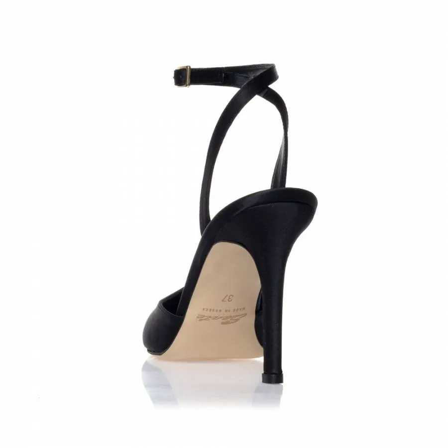 SANTE - Γυναικεία γόβα με άνετη φόρμα 25-221-01 μαύρο